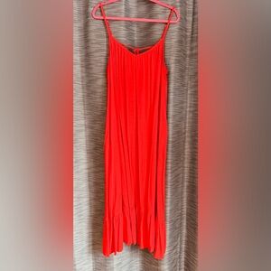 Ava & Viv Orange Maxi Dress Size 1X
